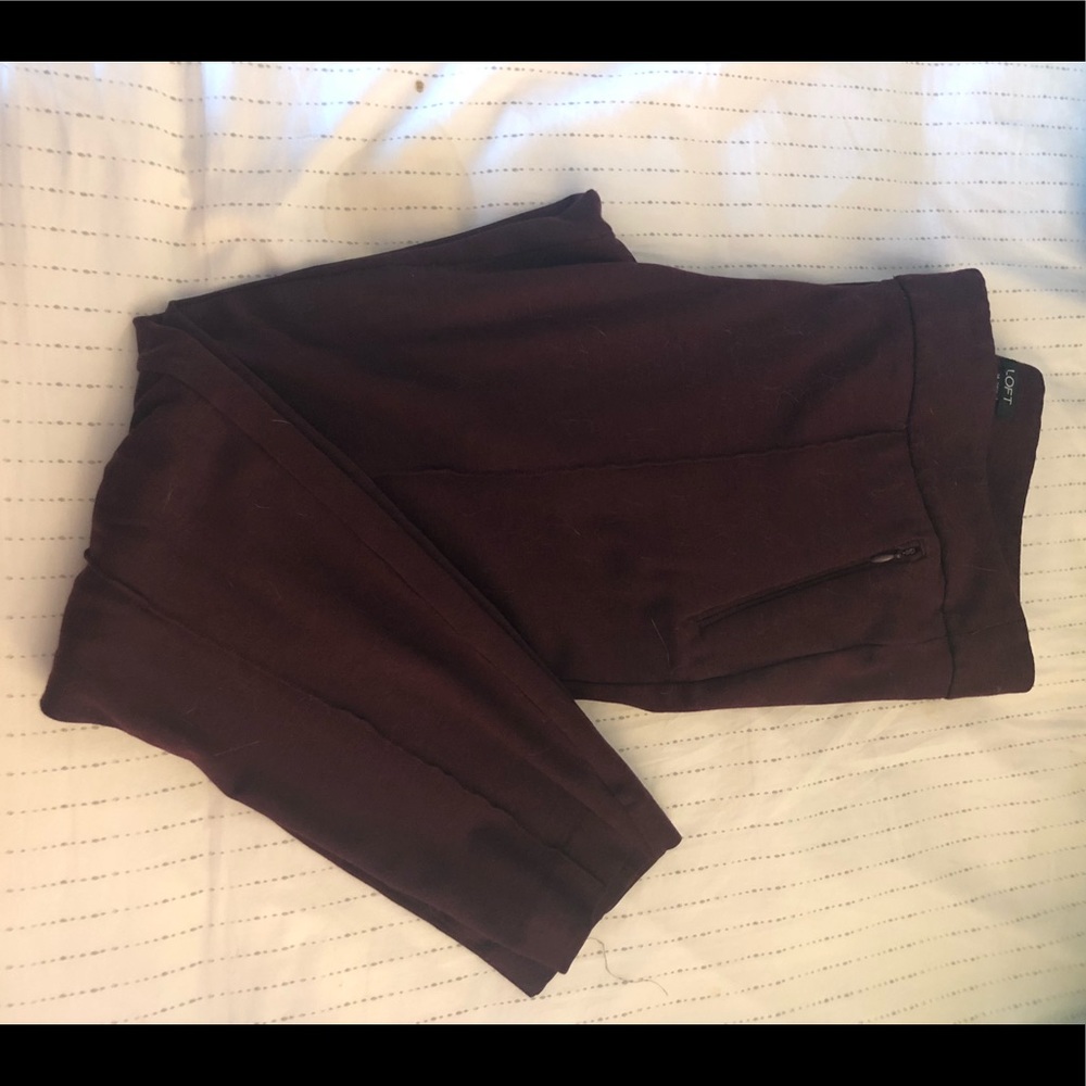 Maroon Loft Legging/Casual Dress Pant.